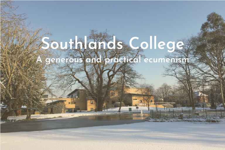 Southlands College buildings in snow